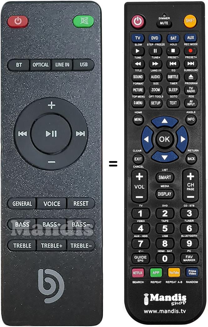 Replacement remote control bomaker Odine I