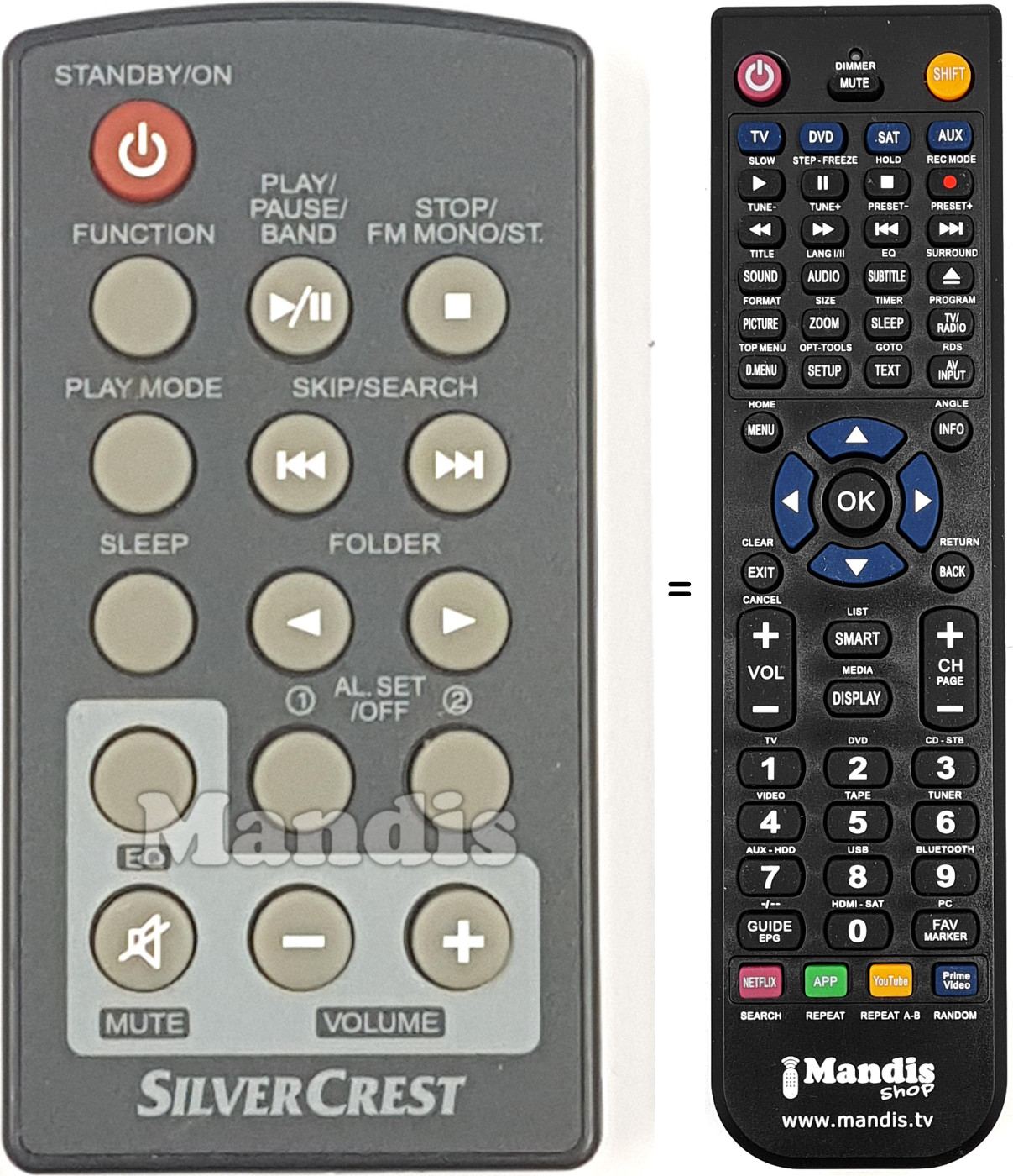 Replacement remote control KH-2311 Replacement remote control KH-2311