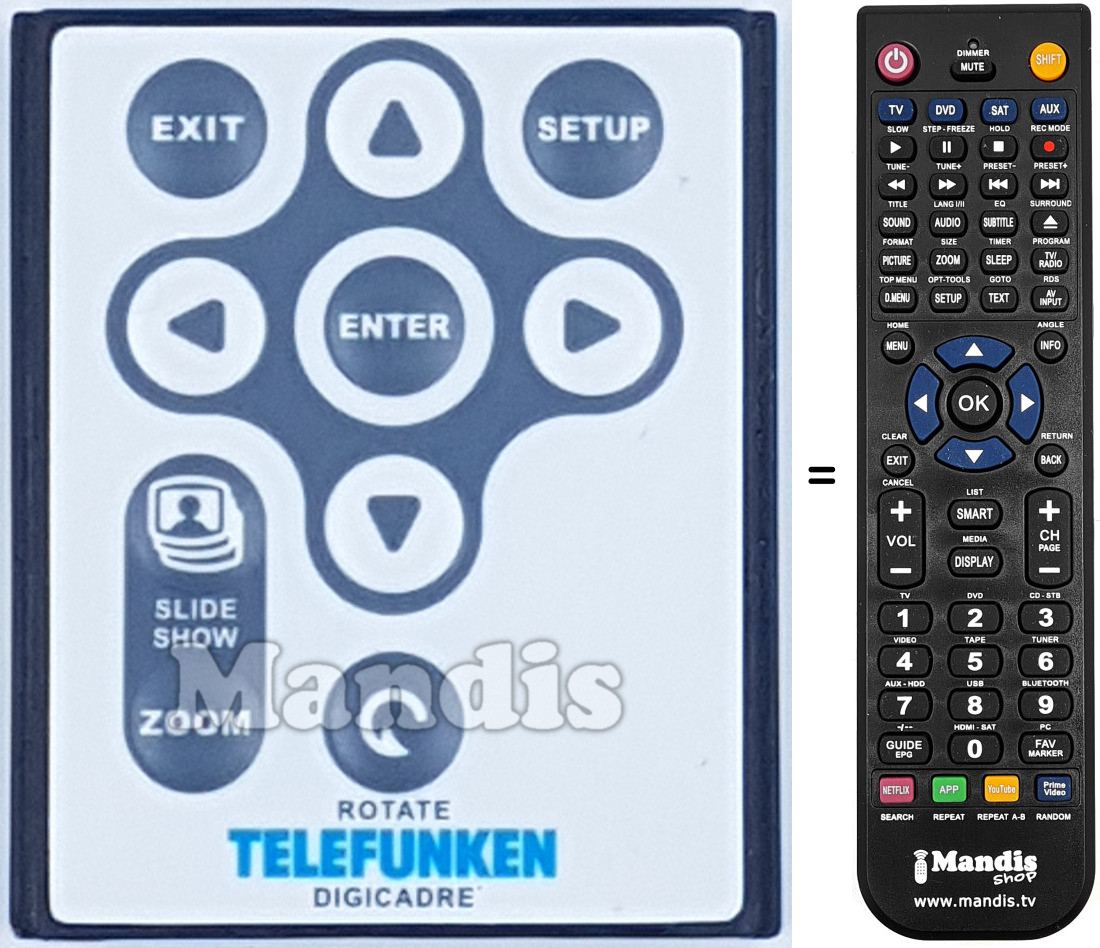 Replacement remote control REMCON1906