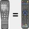 Replacement remote control for 1000