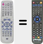 Replacement remote control for 076D0FI01A
