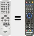 Replacement remote control for SE-R0075 (076D0FS01A)