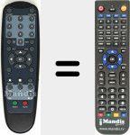 Replacement remote control for JX-7011A(1)