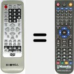 Replacement remote control for GOWELL002