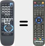 Mando a distancia sustituto de RC-552E (A70126205)