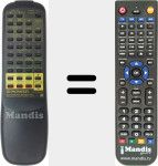 Comandament a distància substitut de CU-VSX107 (AXD7084)
