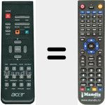 Replacement remote control for VZ.J5300.005