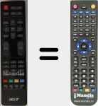 Replacement remote control for 25MAE0B001 (H5003880)