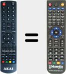 Replacement remote control for Akai002