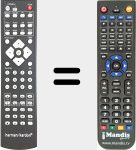 Replacement remote control for HK3700 (CARTHK3700)