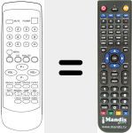 Replacement remote control for REMCON222