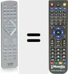 Replacement remote control for VH-MS470BT