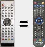Replacement remote control for TFD1903DVBT