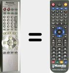 Replacement remote control for EUR7622X20