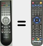Replacement remote control for RS8100HD