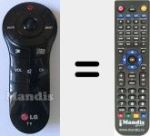 Replacement remote control for AN-MR400G (AKB73775902)