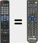 Replacement remote control for AKB72914279 (MI-AKB72914279)
