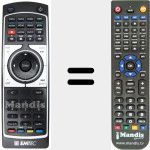 Replacement remote control for REMCON1105