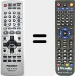 Mando a distancia sustituto de N2QAJB000091