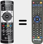 Replacement remote control for REMCON502