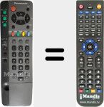 Replacement remote control for EUR511211