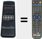 Replacement remote control for AXD7053