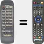 Replacement remote control for RAK-CH426WH