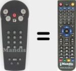 Replacement remote control for REMCON1407