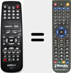 Replacement remote control for RM-53
