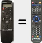 Replacement remote control for RTV 776 HIFI