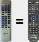 Replacement remote control for RB-UB1470 (MRC31X000XX020)