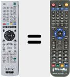 Replacement remote control for RMT-D233P (147965911)