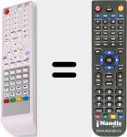 Replacement remote control for SAL006