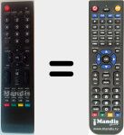 Replacement remote control for TVX 220 V2