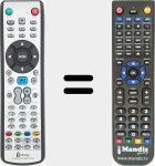 Replacement remote control for Screenplay Pro Multimedia (Screenplay Pro Multi)