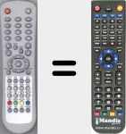 Replacement remote control for XMURMC0002