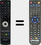 Replacement remote control for ER-00016 (T153375)