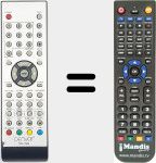 Replacement remote control for TFD1505
