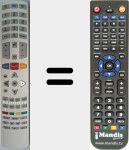 Replacement remote control for 04TCLTEL0235