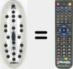 Replacement remote control for VIE008