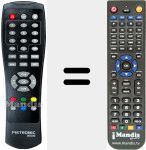 Replacement remote control for 060576