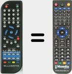 Replacement remote control for T141