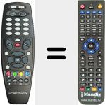 Replacement remote control for DM500