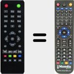 Replacement remote control for DT-3030HD