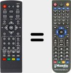 Replacement remote control for HD-999 (ver. 2)