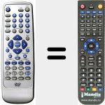 Replacement remote control for REMCON1246