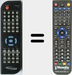 Replacement remote control for DVX109B