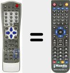 Replacement remote control for RC-DVD910