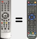 Replacement remote control for SAT-964