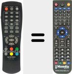 Replacement remote control for DTB3700